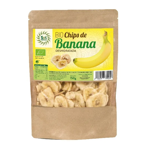 Chips de banana bio 150 g Solnatural