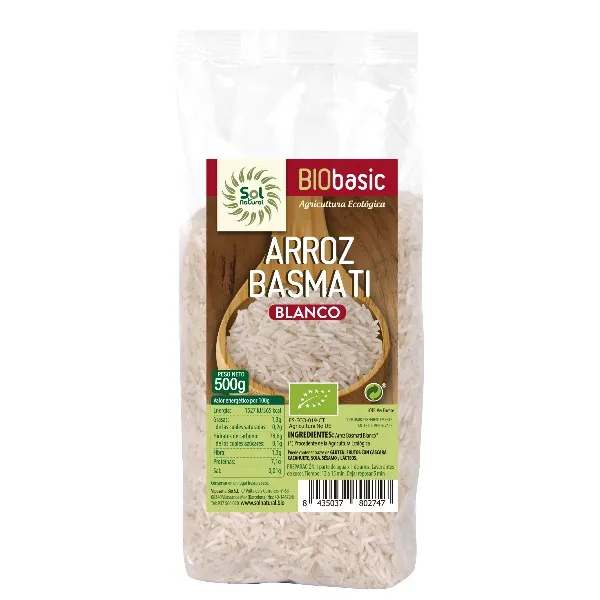 Arroz basmati blanco bio 500 g Solnatural