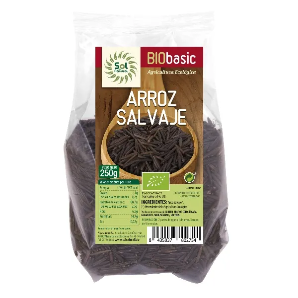 Arroz salvaje bio 250 g Solnatural