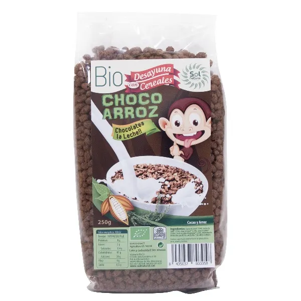 Choco arroz bio 250 g Solnatural