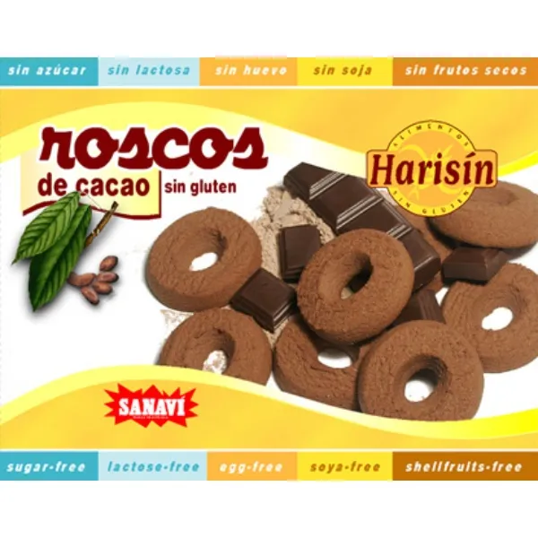 Roscos cacao s/gluten 150 g Sanavi