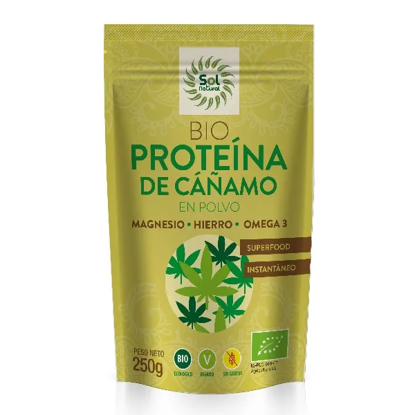 Proteina de cañamo bio 250 g Solnatural