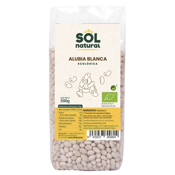 Alubia blanca bio 500 g Solnatural