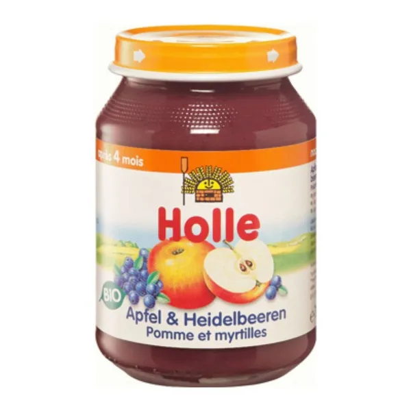 Potito manzana y arandano +4 meses 190g Holle