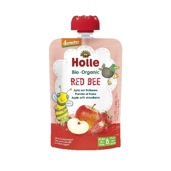 Smoothie manzana con fresa +8 meses 90g Holle