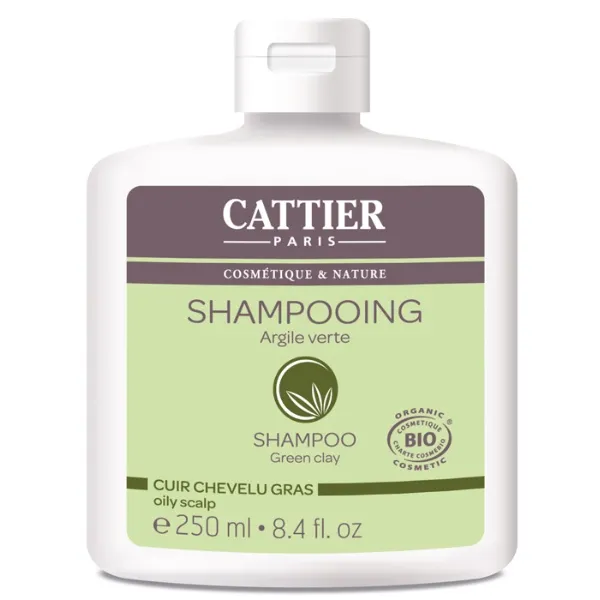 Champu cuero cabelludo graso arcilla verde 250 ml Cattier