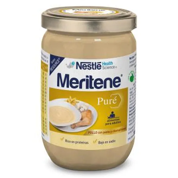 Meritene Pure Pollo Con Pasta Y Champiñones Pack 6 Meritene