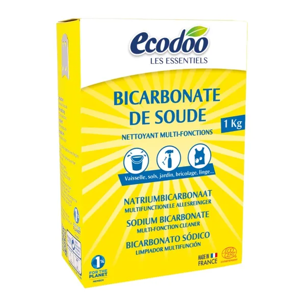 Bicarbonato sodio 1 kg para uso del hogar Ecodoo