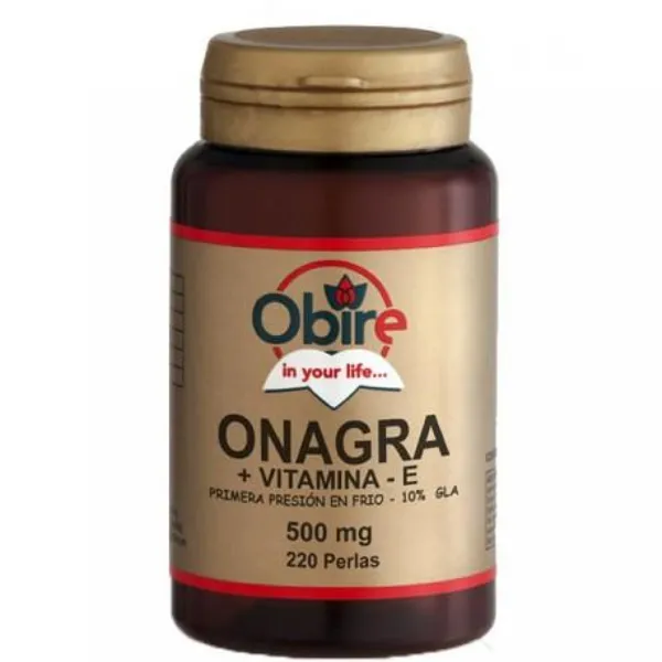 Aceite de onagra 500 mg 10% gla 450 perlas Obire