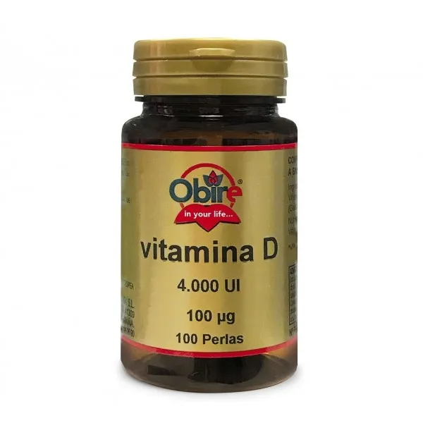 Vitamina d3 100 mcg 4000ui 100 perlas Obire