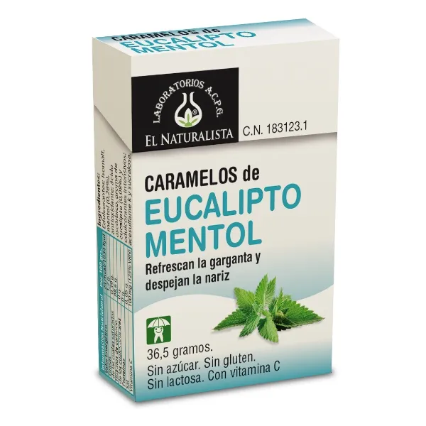 Caramelos eucalipto - mentol 36,5 g El natural