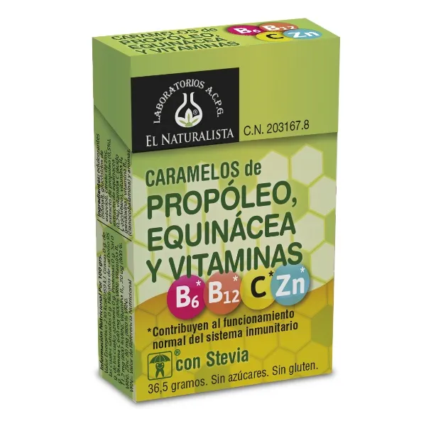 Caramelos de propoleo+equincea+vit 36,5 g El natural