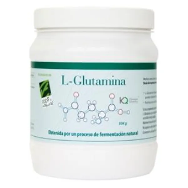 L-glutamina bote 504 g en polvo 168 dosis x 3 g 100%natura