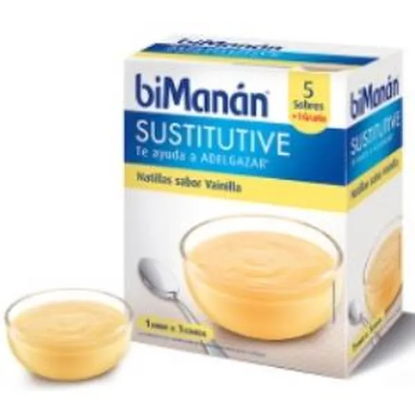 Bmn natillas de vainilla (5+1 uds) 6 sobres Bimanan