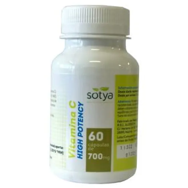 Vitamina c high potency 60 caps 700 mg Sotya