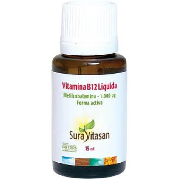 Vitamina b12 liquida 15 ml Sura vitas