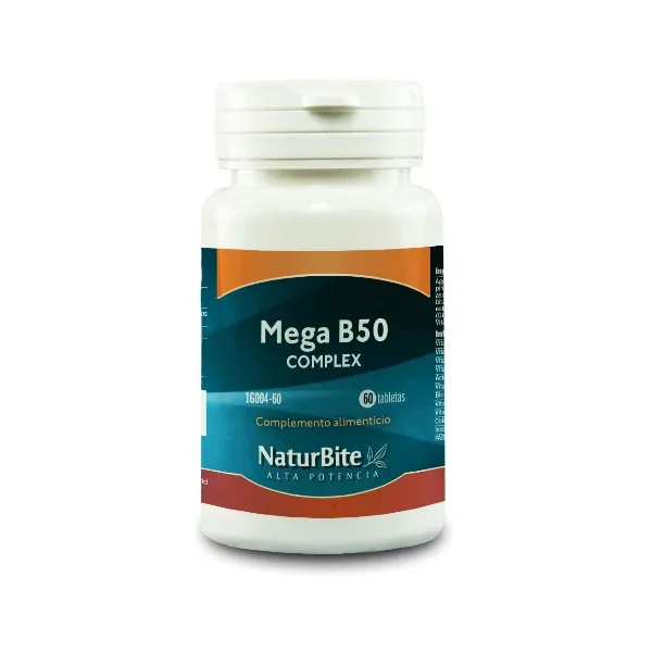 Mega b50 complex 60 tabletas Naturbite
