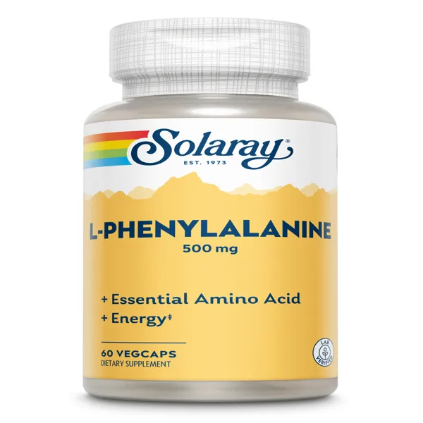 L-phenylalanine 500 mg 60 caps Solaray
