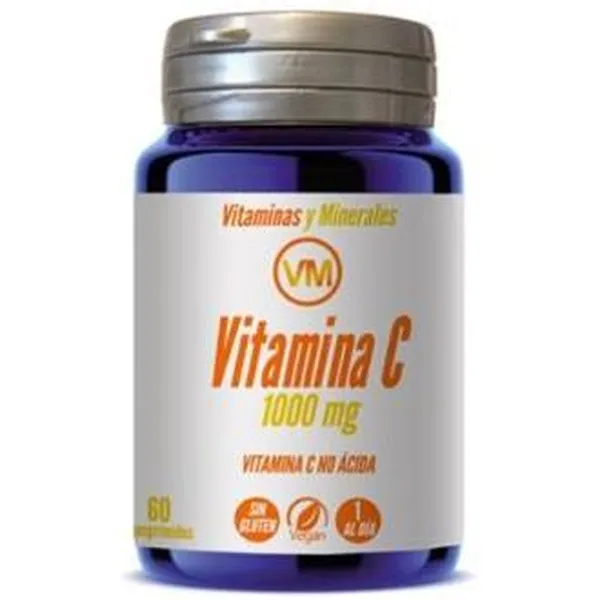 Vitamina c 1000 mg no acida 60 comp Ynsadiet