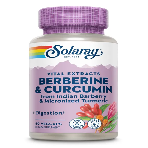 Berberine & curcuma 600 mg 60 caps Solaray