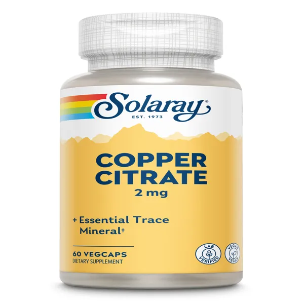 Cobre citrato 2 mg  60 vcaps Solaray