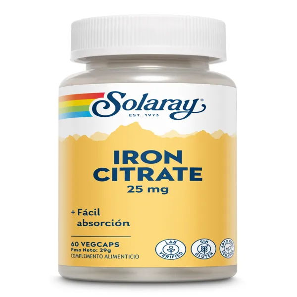 Iron 25 mg 60 caps Solaray