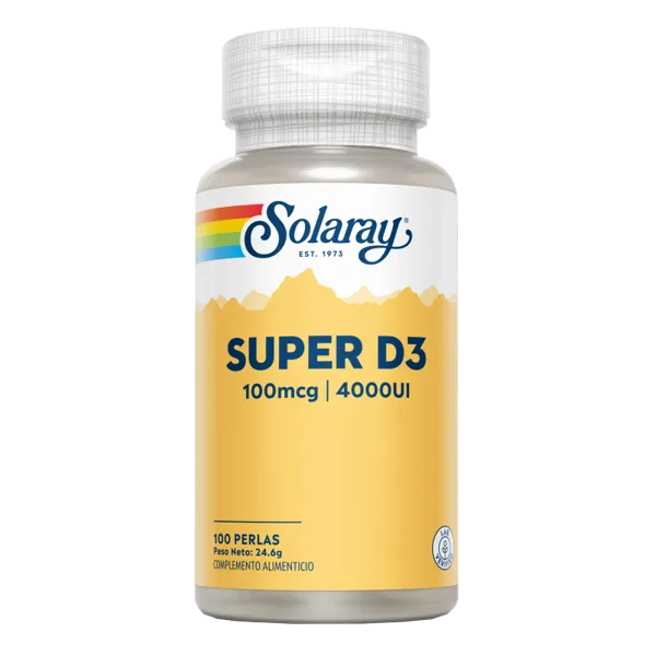 Super d3 4000 ui 100 perlas Solaray