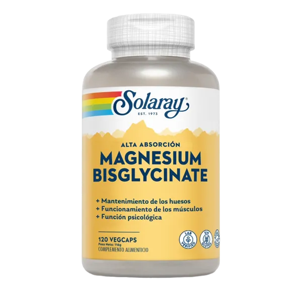 Bisglycinate magnesio 120 vcaps Solaray