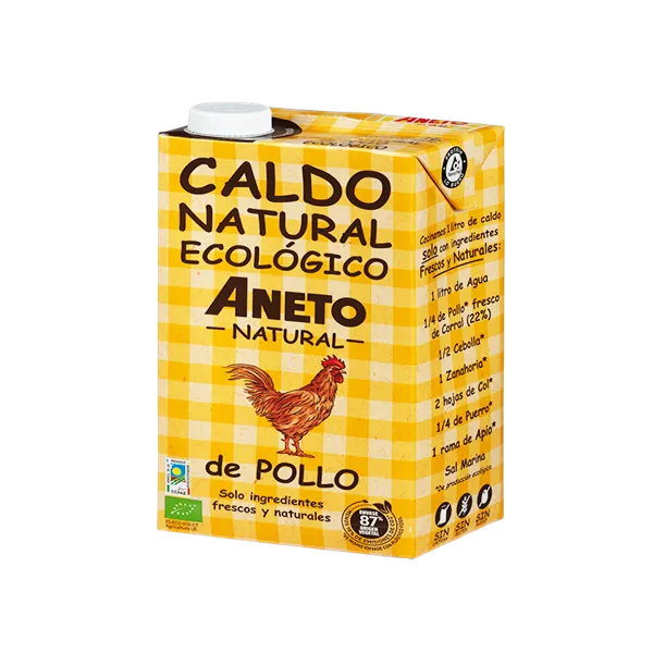 Caldo bio pollo 1 litro Aneto bio