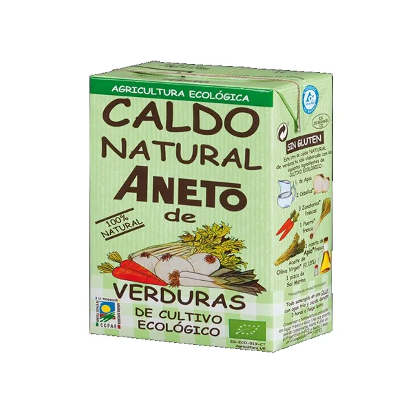 Caldo bio verduras 1 litro Aneto bio