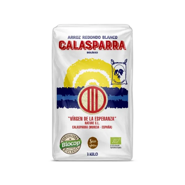 Arroz calasparra envase plastico blanco 1 kg Calasparra