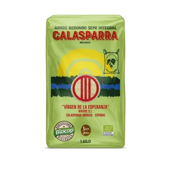 Arroz calasparra envase plastico semi integral 1kg Calasparra