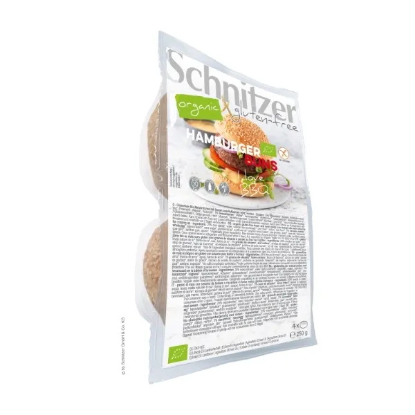 Panecillo hamburguesa s/g schnitzer 4x62,5 g Schnitzer