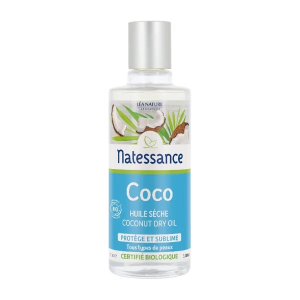 Aceite seco de coco bio 100 ml Natessance