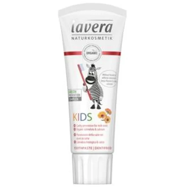 Dentifrico niños sin fluor calendula bio & calcio Lavera