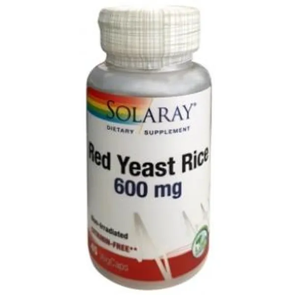Red yeast rice 600mg 45 vcaps Solaray