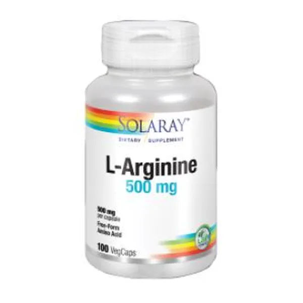 L arginine 500 mg 100 caps Solaray