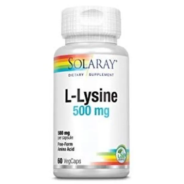 L lysine 500 mg 60 caps Solaray
