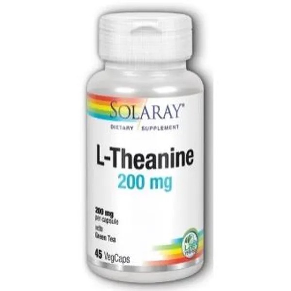 L theanine 200 mg 45 vcaps Solaray